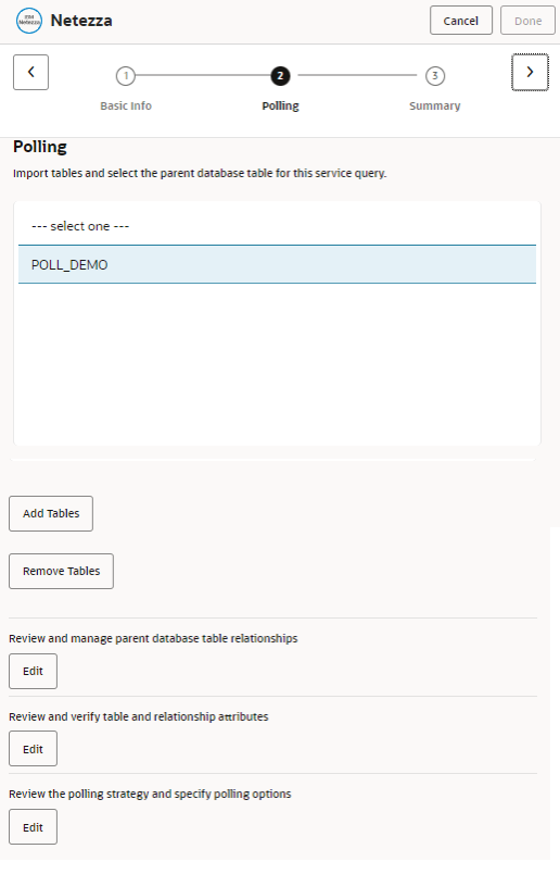 Netezza Trigger Polling