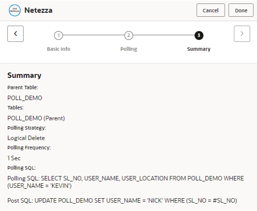 Netezza Trigger Summary