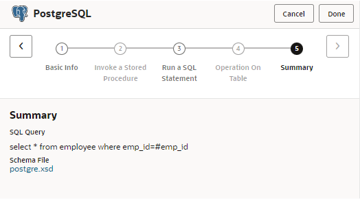 PostgreSQL Invoke Summary