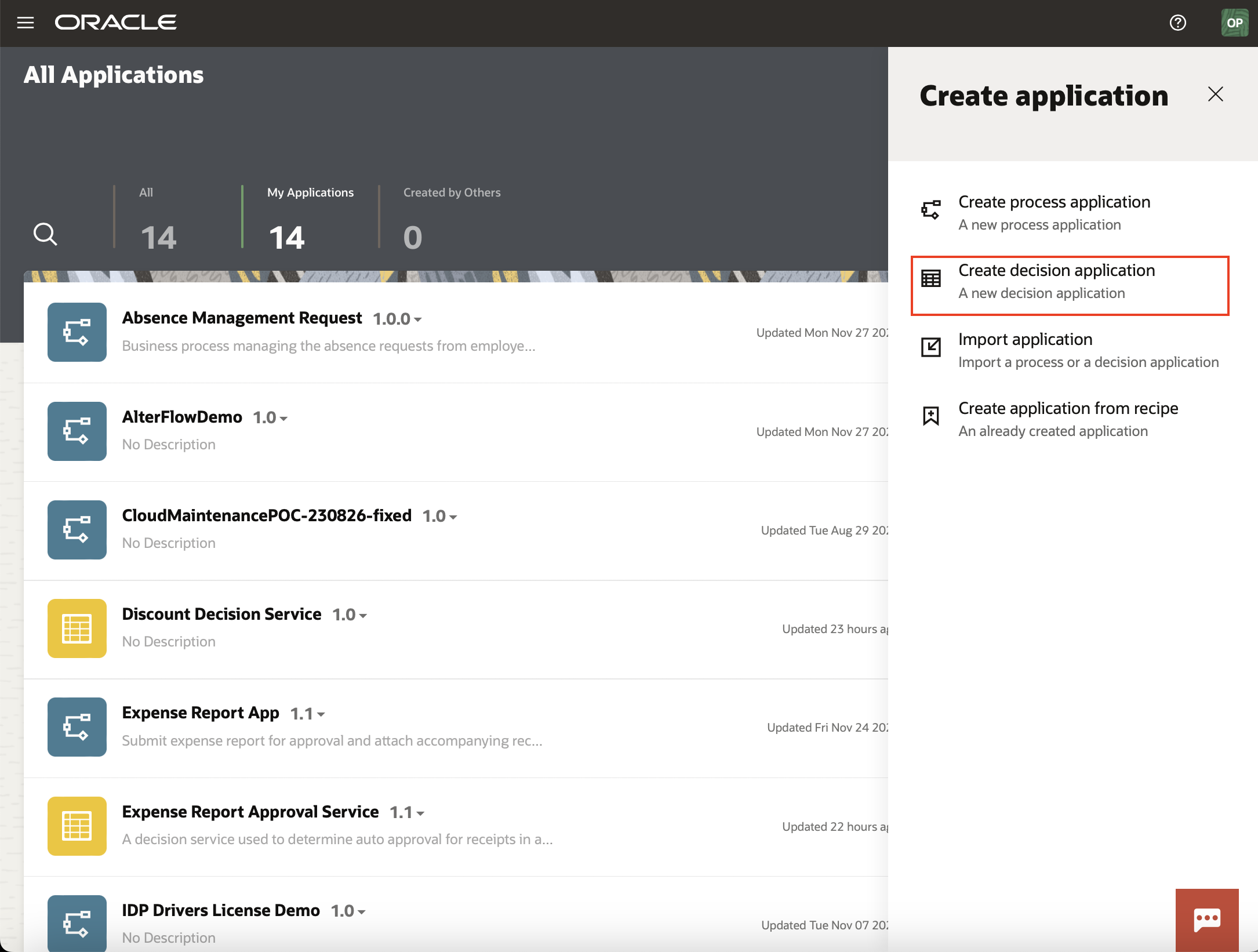 Creating a Decision Application in OPA