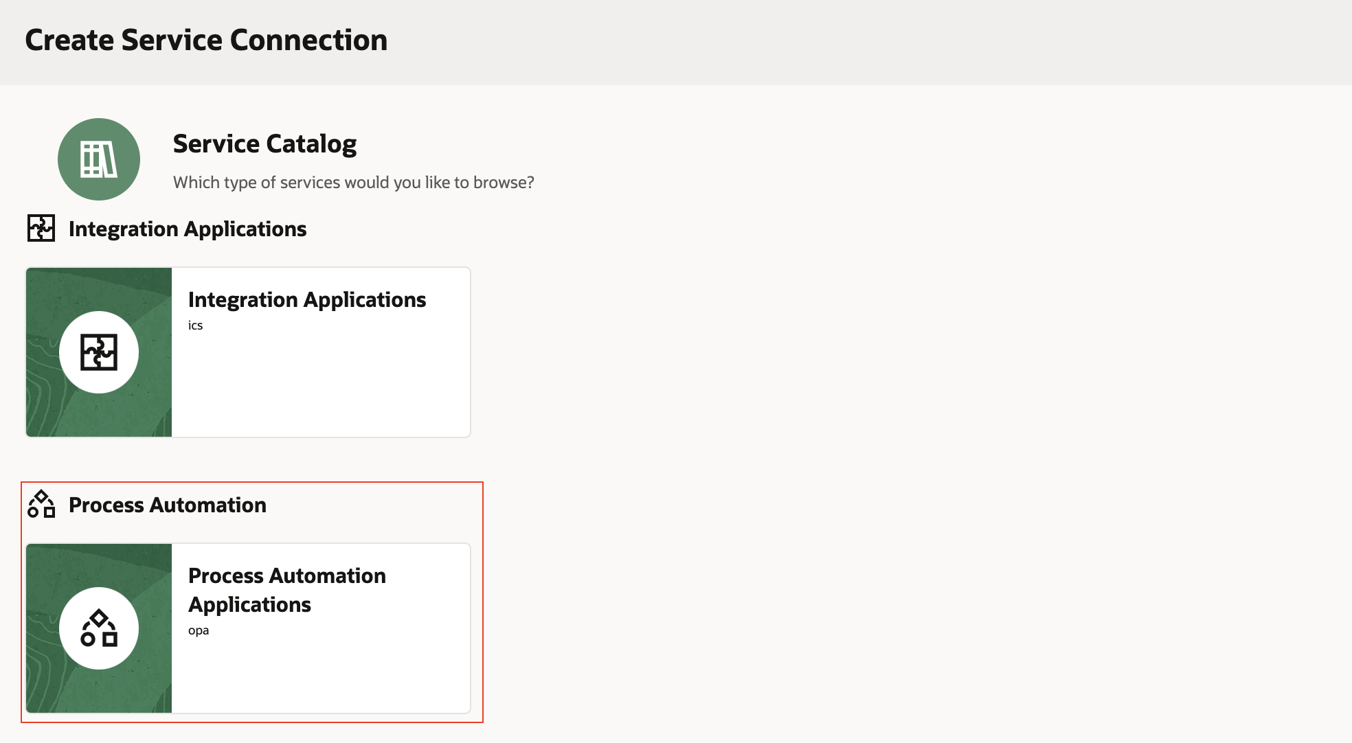 A dedicated Service Catalogue for OPA