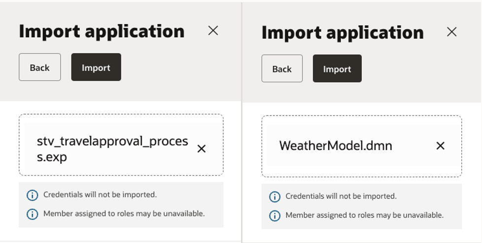 Importing Gen2 Applications created in OPA