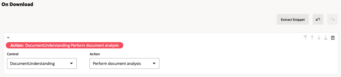A new event action in OPA Forms that will perform document analysis when triggered