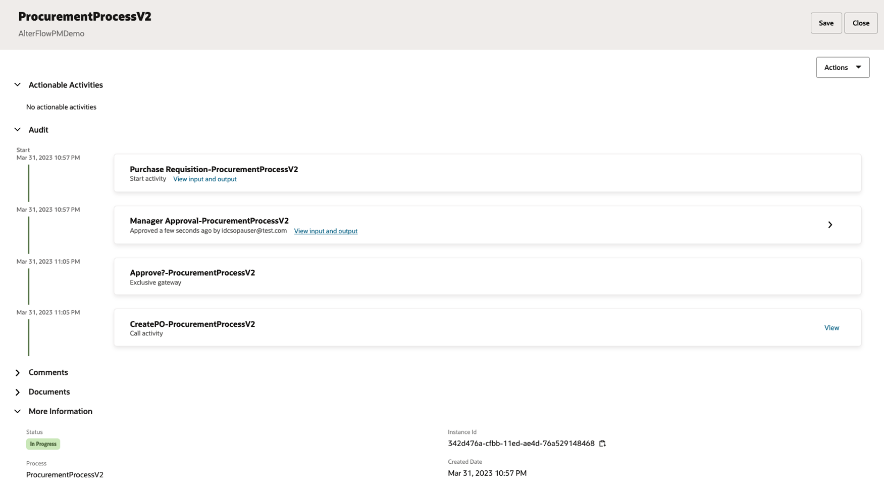 OPA Tracking Audit for Alter Flow
