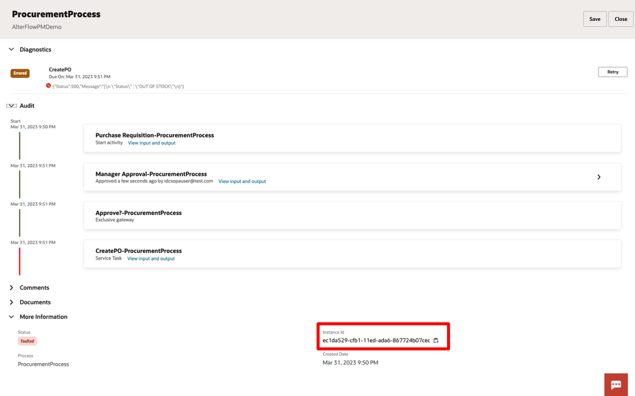 OPA - Copy instance ID