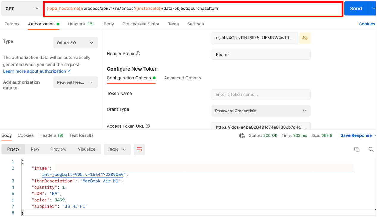 OPA Get Data Object Current Value