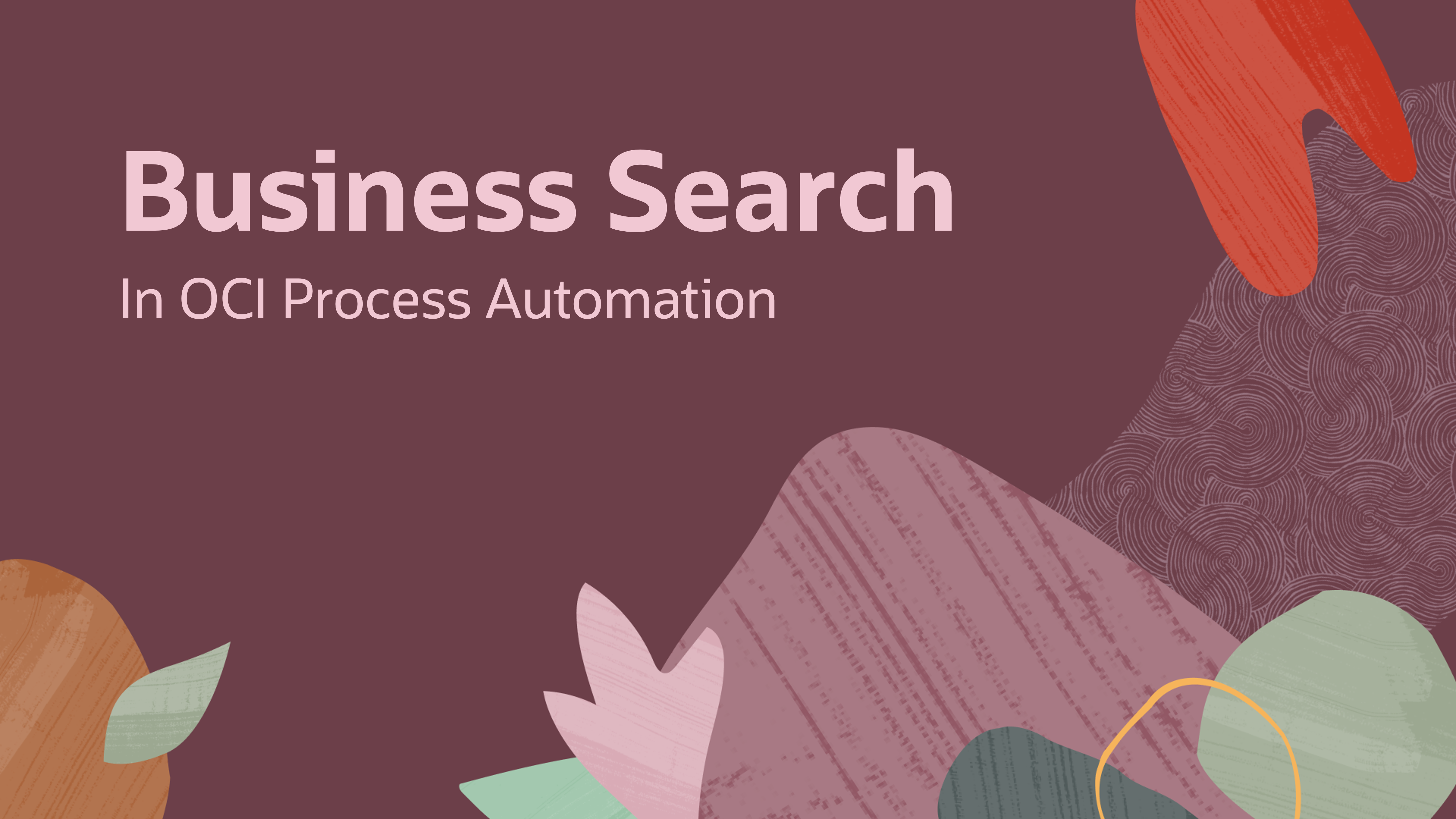 Business Search in OCI Process Automation