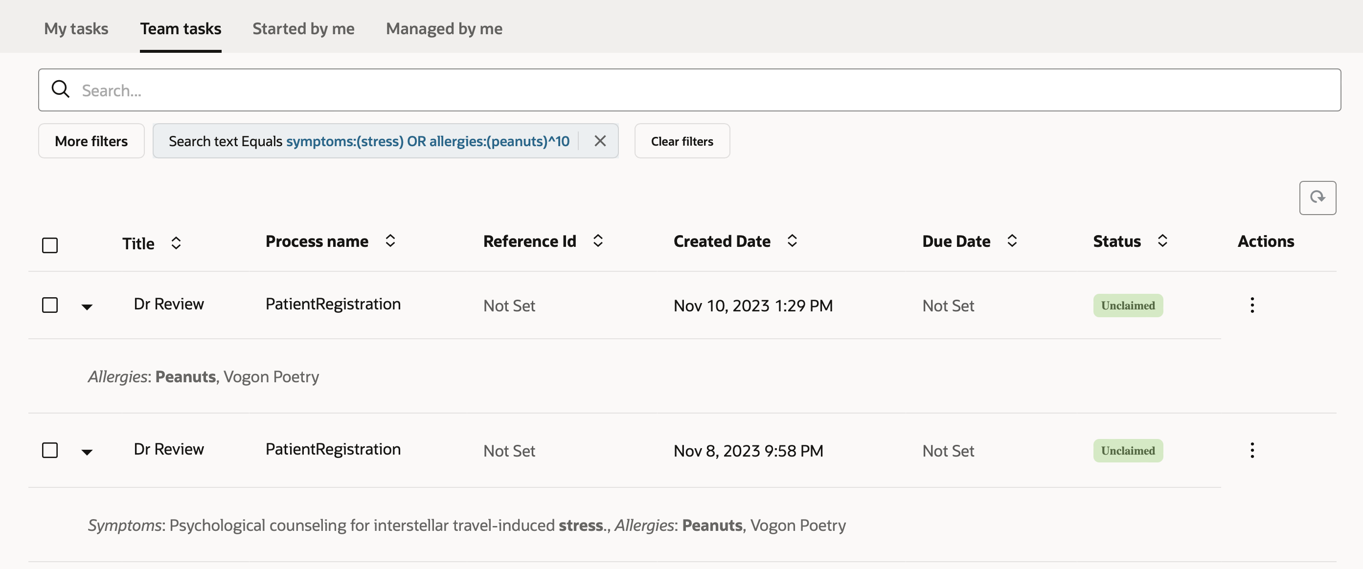 Boosting Search Terms
