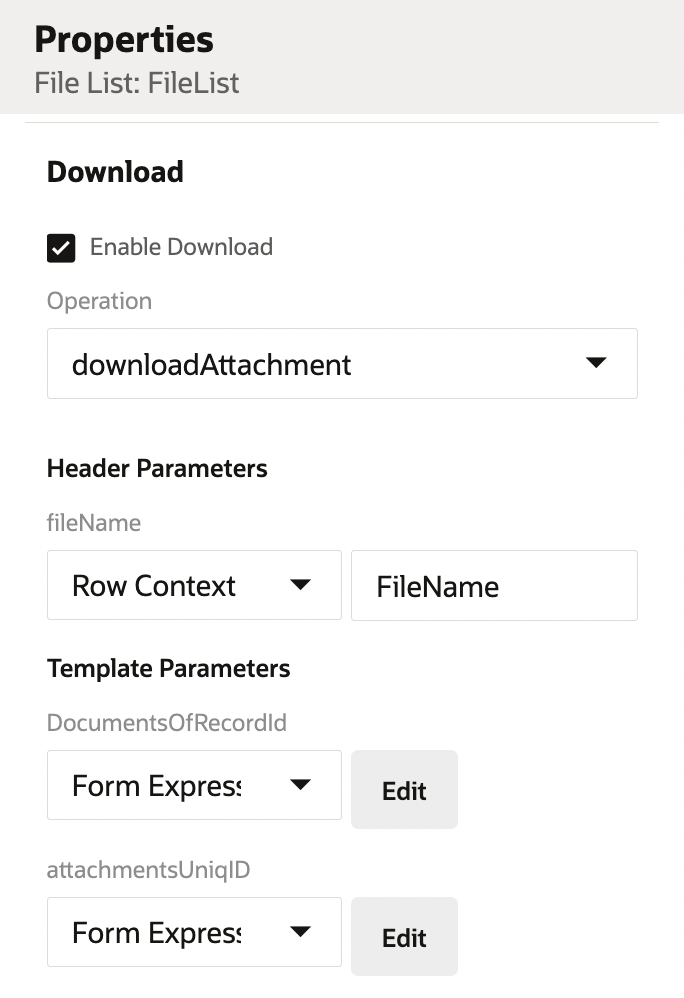 File Manger Download Properties 