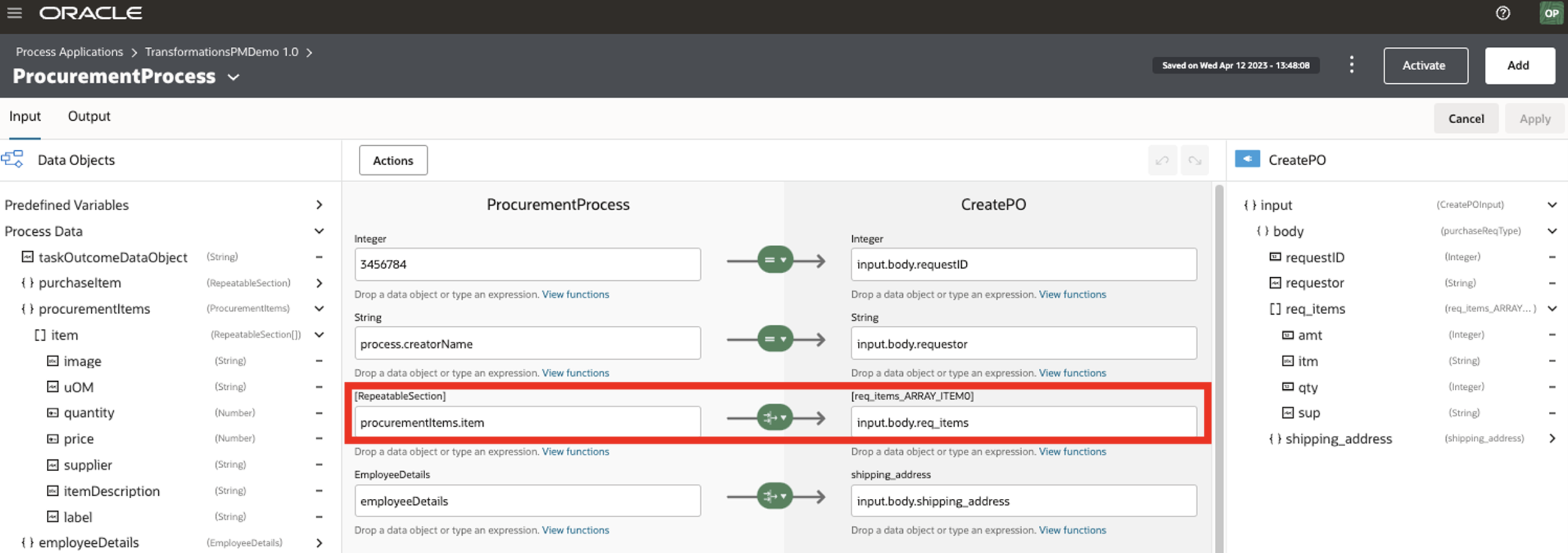 OPA Transformations - Scenario 2