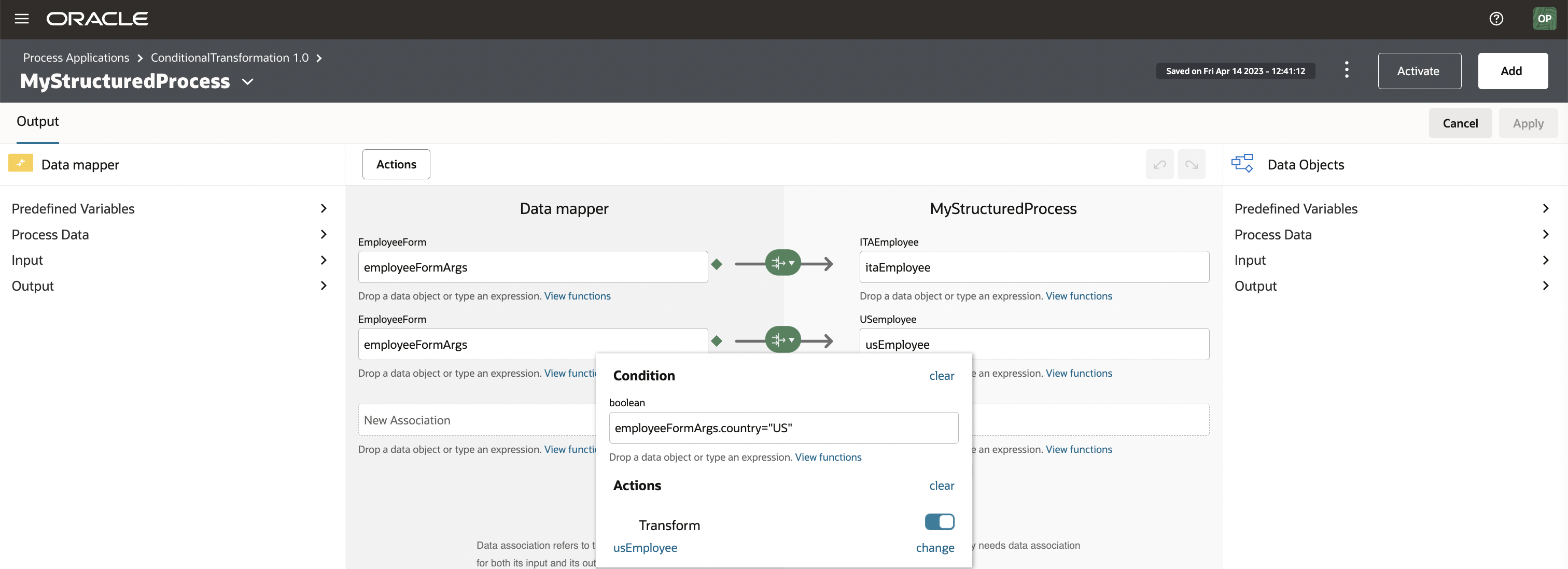 OPA transformations - Scenario 4