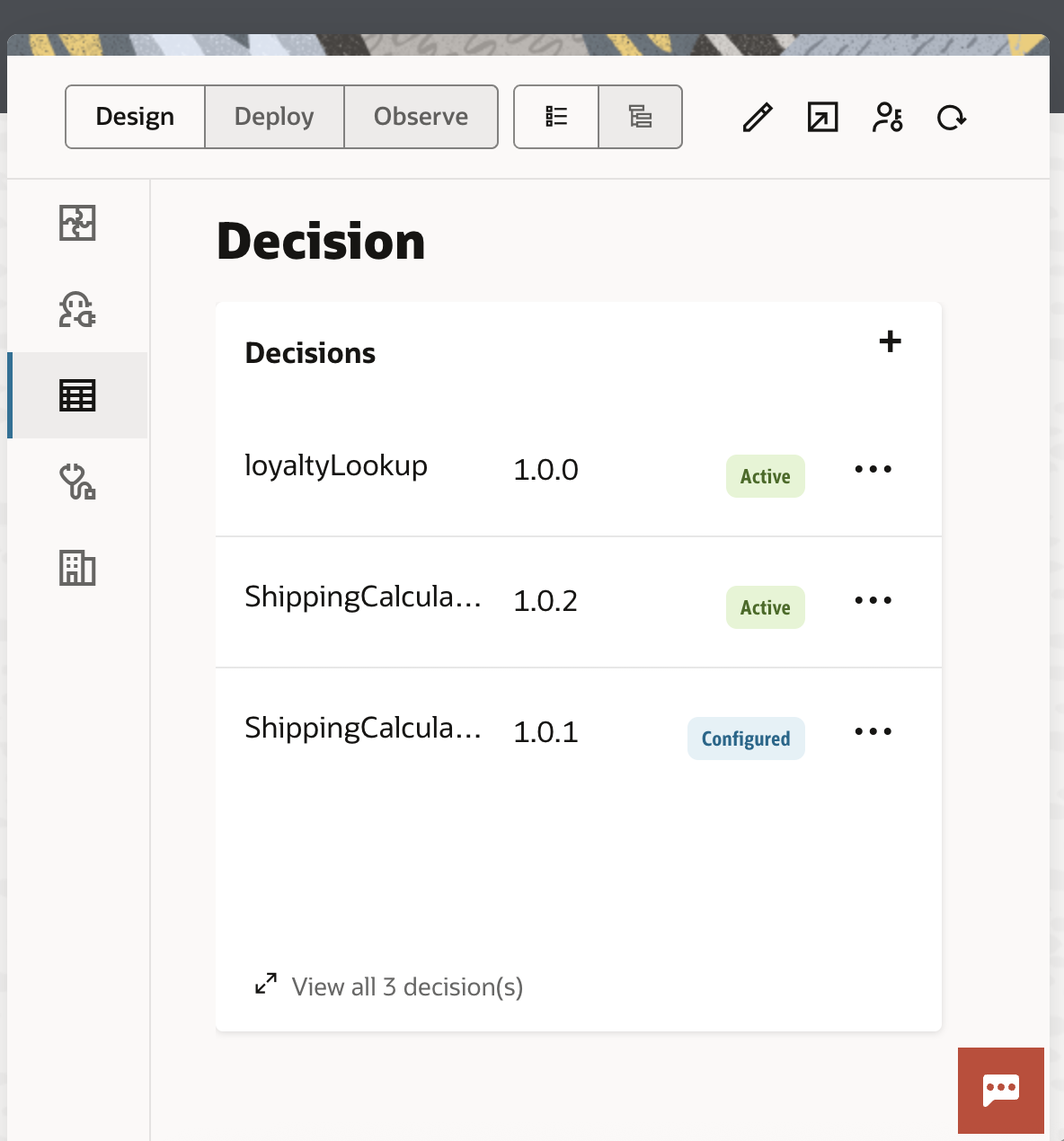 OIC Decisions in a Procject