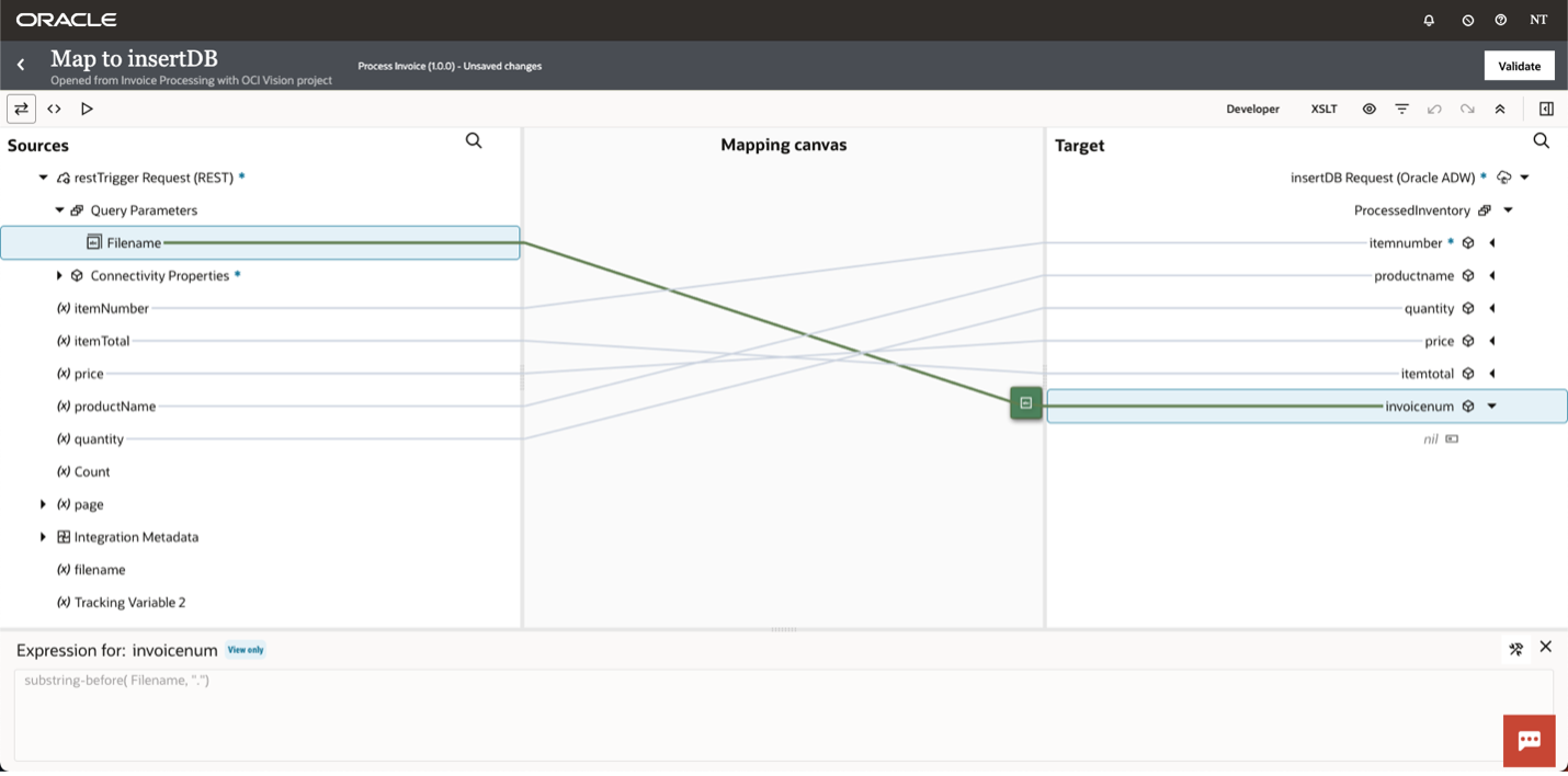 Data Mapping into ADW