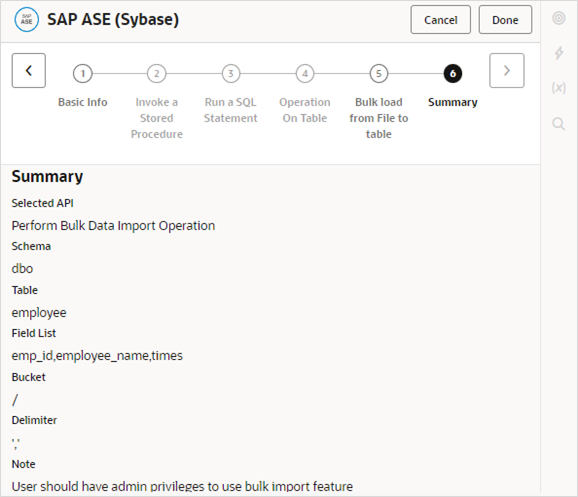 summary sybase