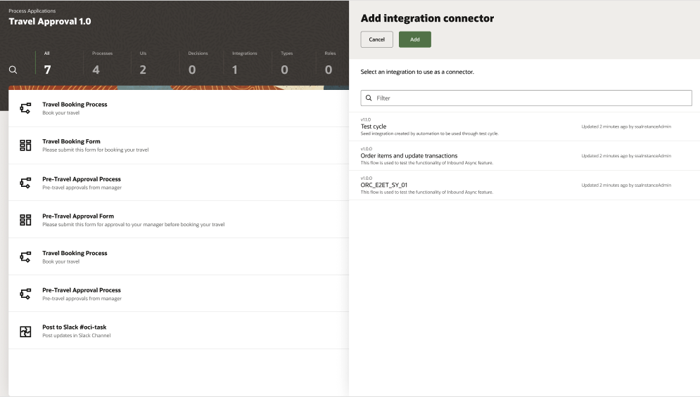 Integrations in Process Automation