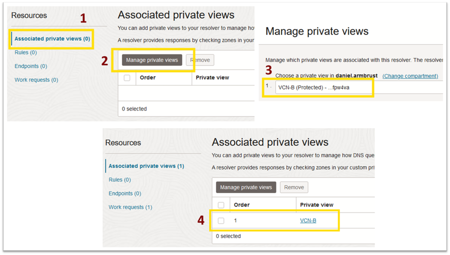 Associated private views