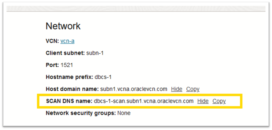 SCAN (Single Client Access Names)