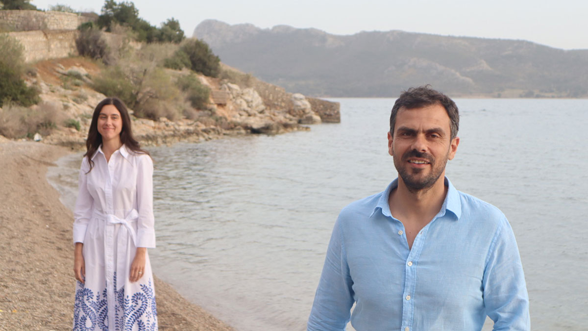 Lefteris Bastakis and his wife Hana Pertot founded Keep Sea Blue