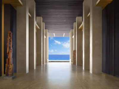the lobby of the property in the Mexican resort town of Los Cabos