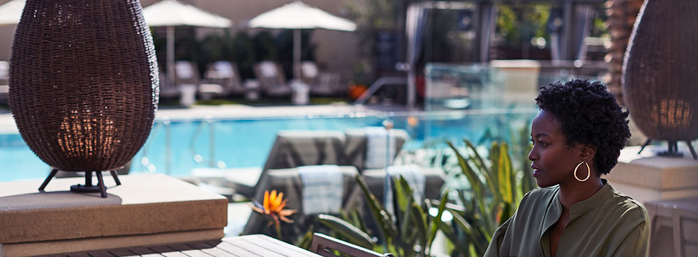 Poolside at a Marriott resort