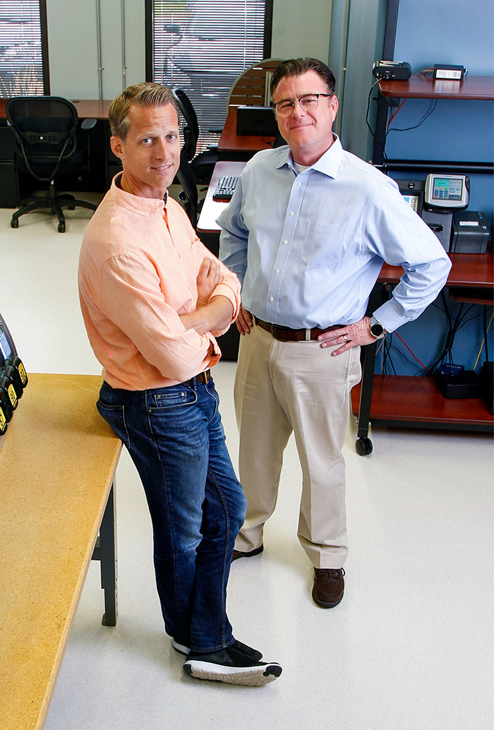 David VanWiggeren, CEO of Drop Tank and Drop Tank Vice President of Technology Tim Miller