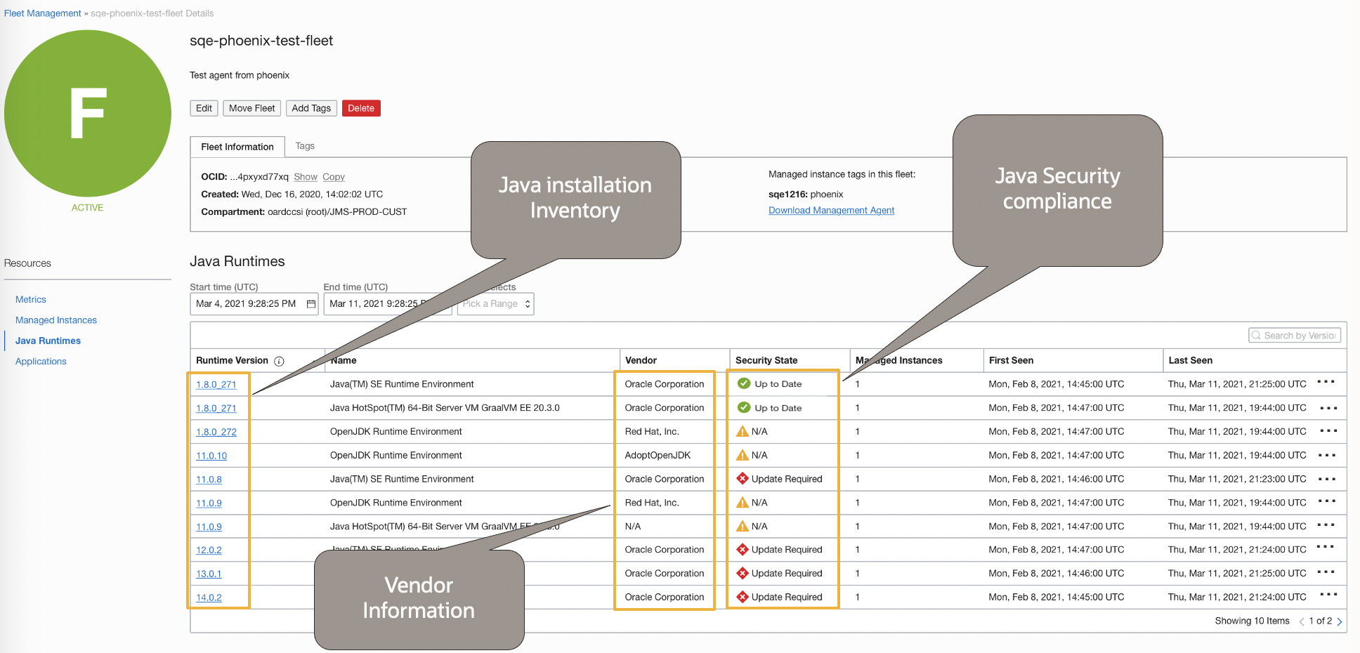 Java installation re[port