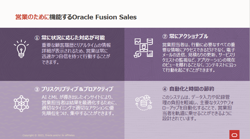 営業のために機能するFusion Sales