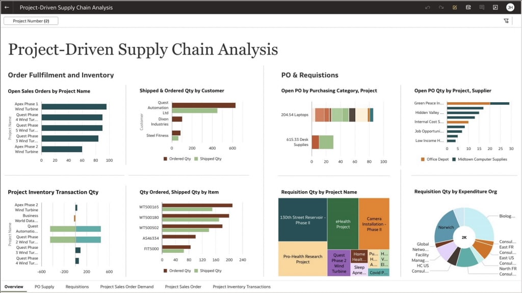 Project-driven Supply Chain Analysis