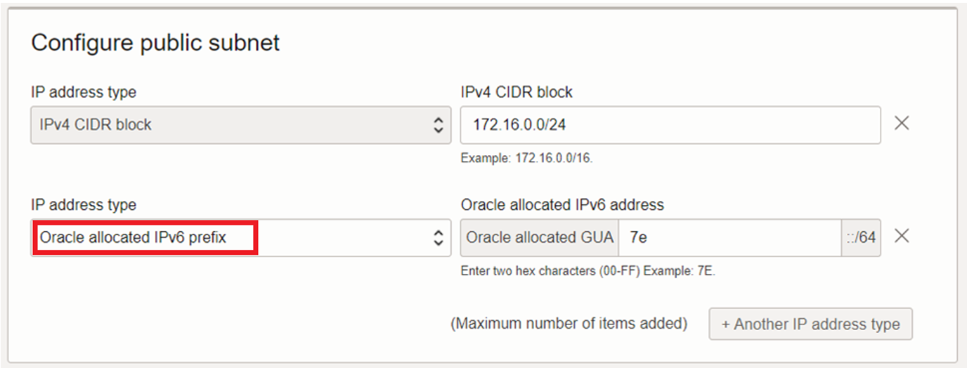 Configure public subnet