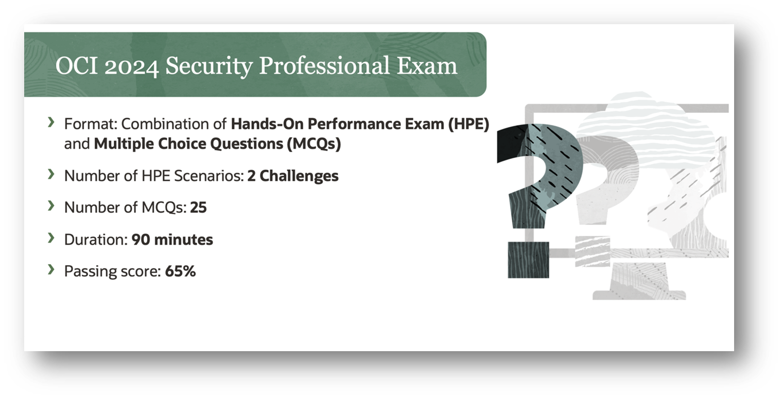 OCI 2024 Security Professional Exam