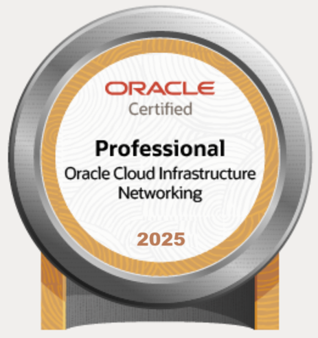 OCI 2025 Networking Professional Certification Badge