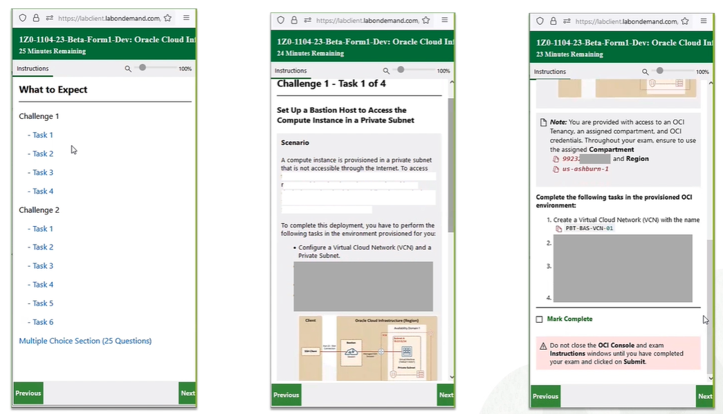 OUniversity 2023 OCI cert learning paths - challenges