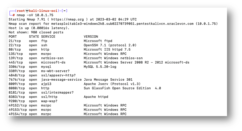 PenTest Lab OCI - for Ubuntu Instance