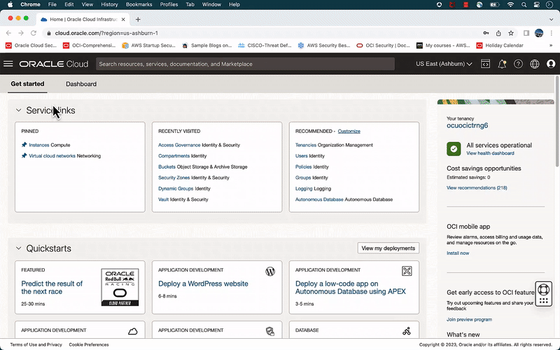 PenTest OCI - creating VCN