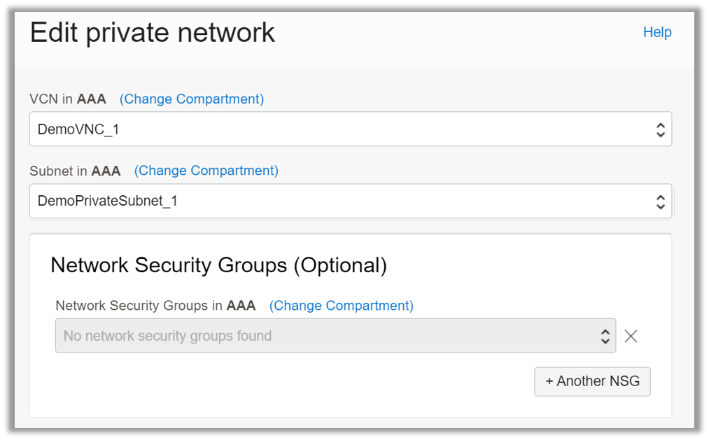 Screenshot - Access Compute Instances in a Private Subnet with the Oracle Cloud Shell_1