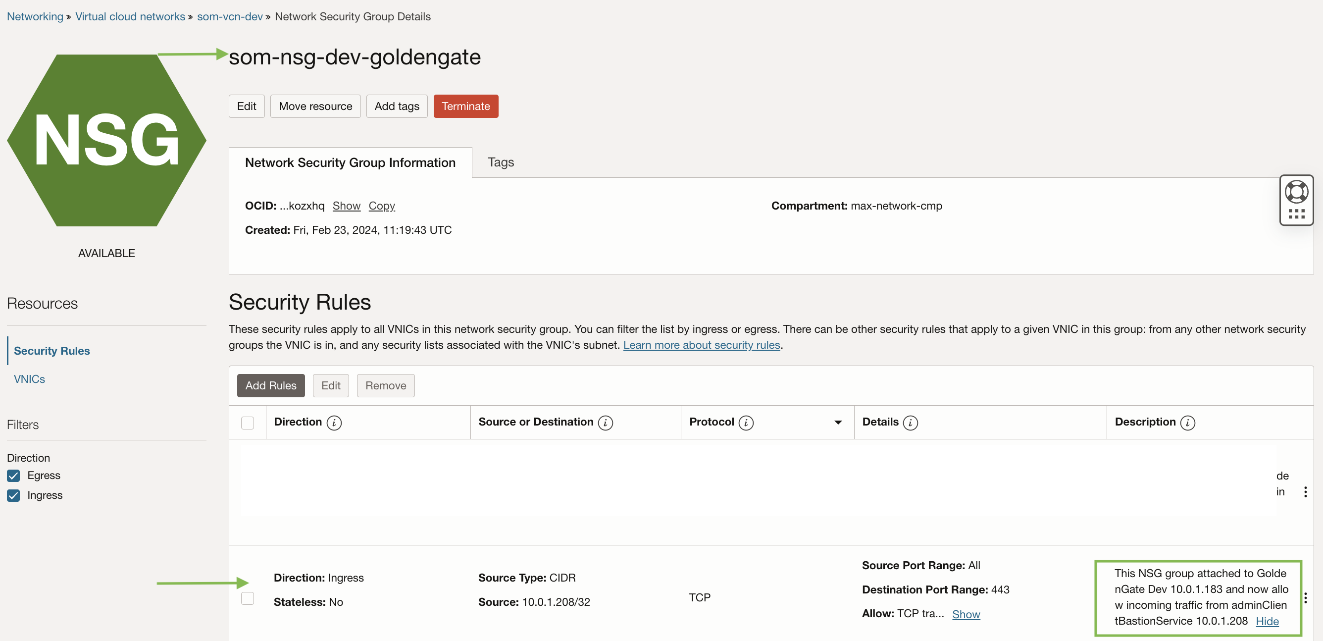 Network Security Group