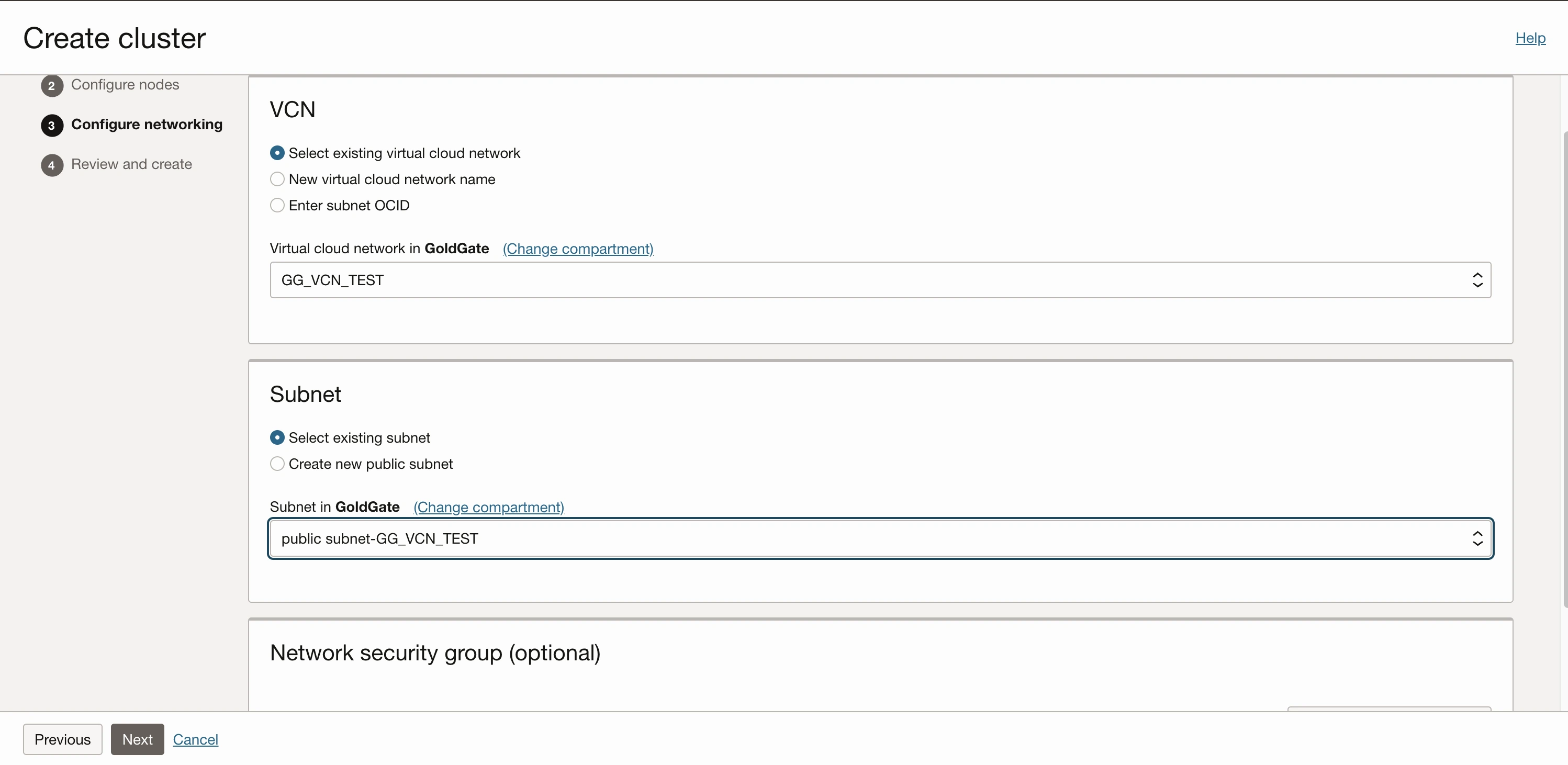3_Create OCI Cluster for Redis