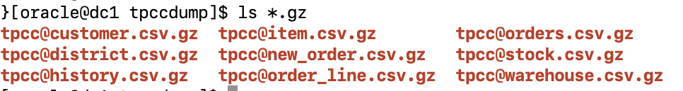 Compressed dump files