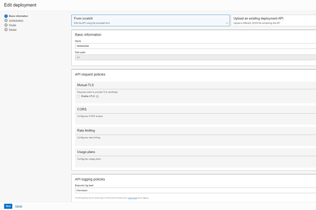 Deployment Basic Inforation
