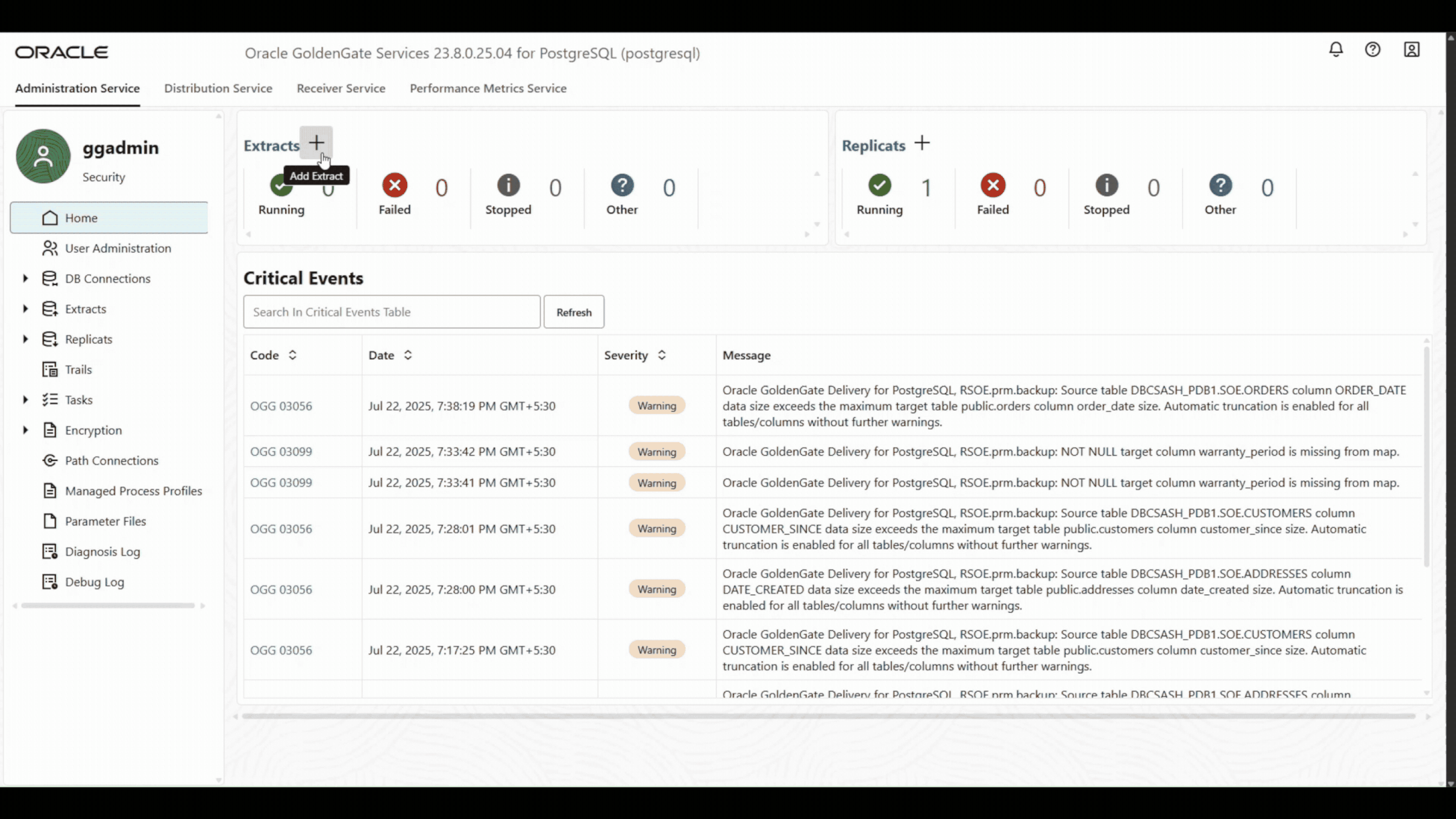 Image 8 : Register CDC Extract