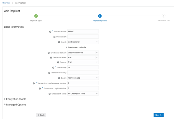 Classic to MA - Add Replicat 1