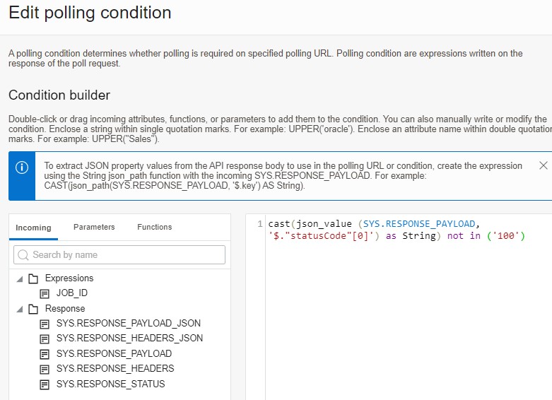Edit polling condition