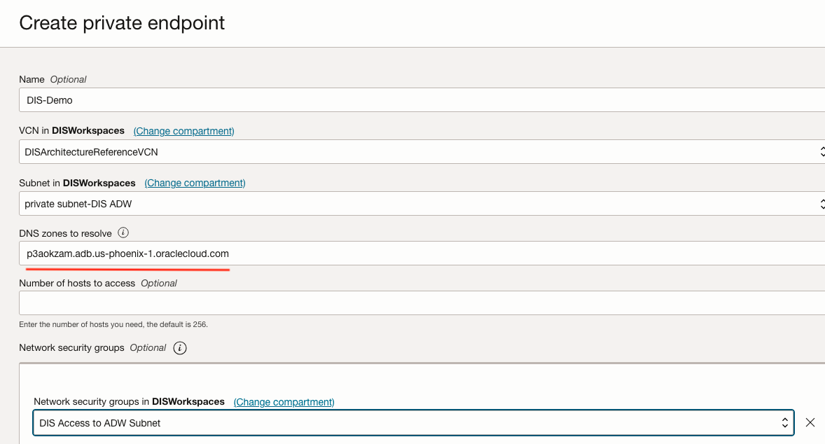 Create Private Endpoint