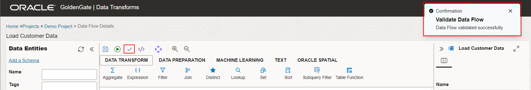 Data Flow Validation