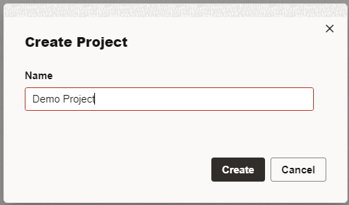 Data Transforms - Create Project