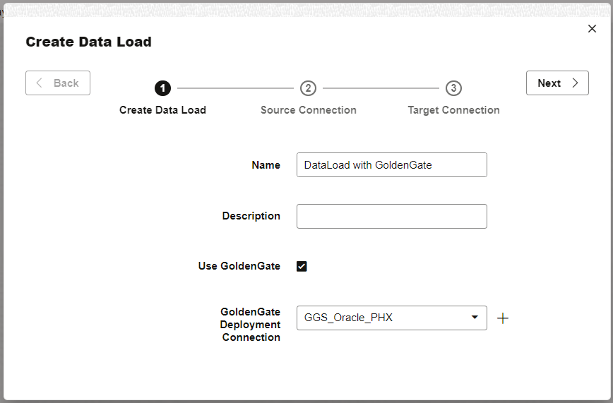 Data Transforms - Create Data Load - Step 1