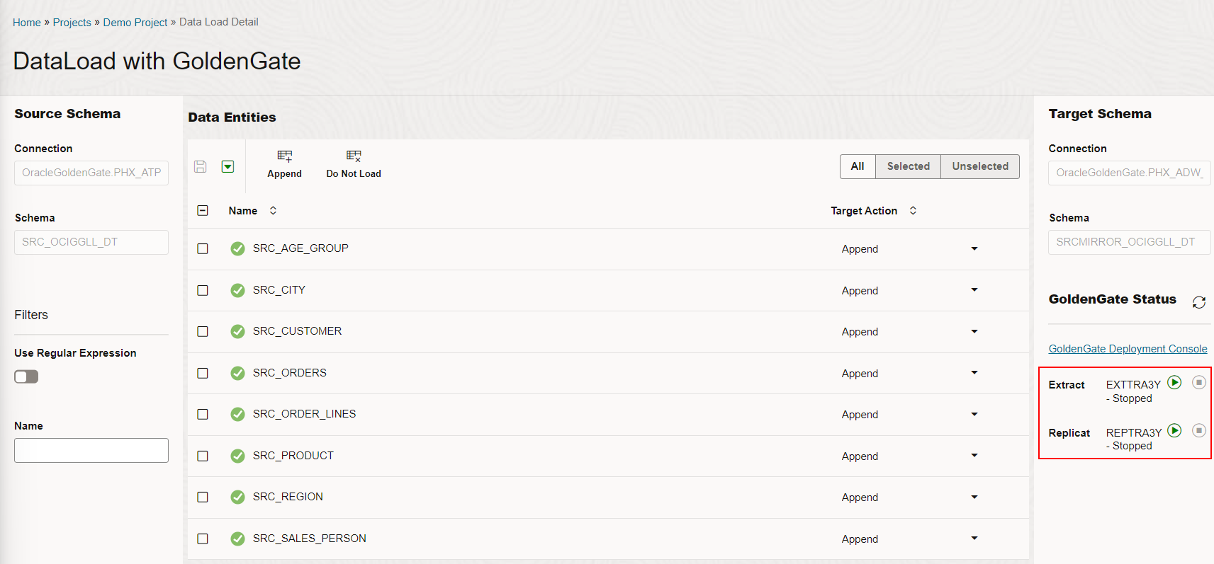 Data Load with Extracts and Replicats