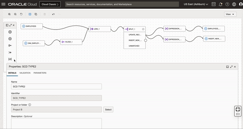 Use Expression operator to create derived fields to insert new records