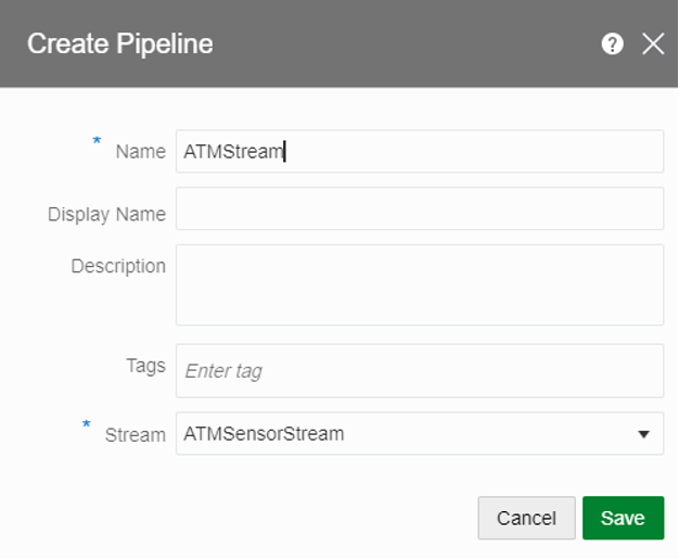 Create pipeline