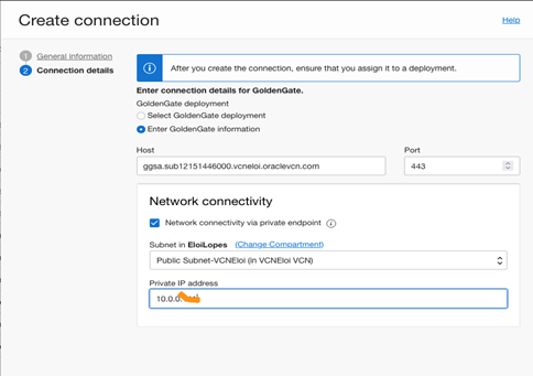 Create GGSA Connection 2